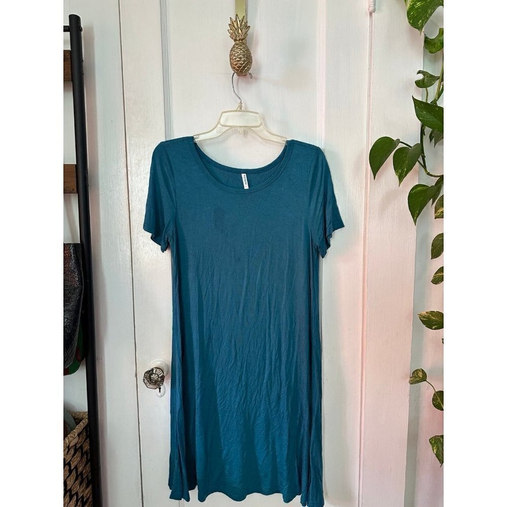 Popyoung Women’s size large blue dress